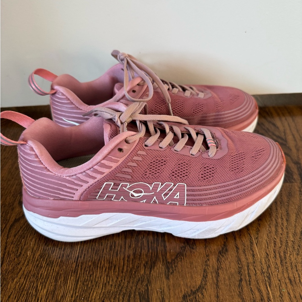 Hoka Pink Athletic Shoes